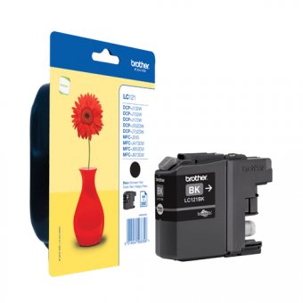 Brother LC121BK - Noir - original - blister - cartouche d'encre - pour Brother DCP-J100, DCP-J105, DCP-J132W, DCP-J552DW, DCP-J752DW 