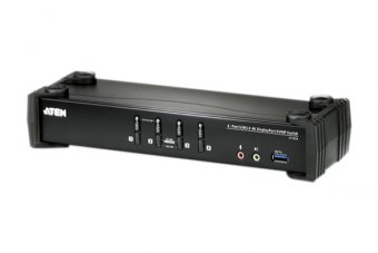 Aten CS1924 switch KVM DisplayPort/USB 3.0/Audio - 4 ports 