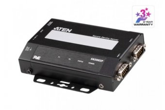 ATEN SN3002P serveur RS-232 2x DB9 Sécurisé sur IP PoE 