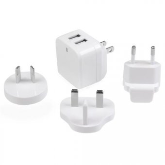 StarTech.com Chargeur mural USB à 2 ports - Haute puissance 17W / 3,4A - Chargeur de voyage international - Adaptateur secteur USB - Blanc - Adaptateur secteur - 17 Watt - 3.4 A - 2 connecteurs de sortie (USB) - blanc - pour P/N: USBLT1MWS, USBLT2MBR, USB 