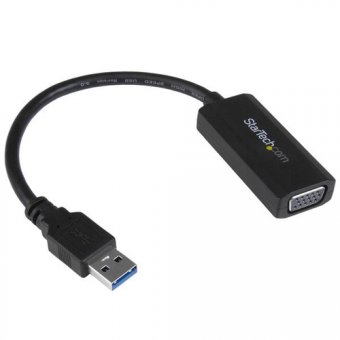 StarTech.com Adaptateur vidéo USB 3.0 vers VGA - Carte graphique externe avec installation du pilote intégrée - M/F - 1920x1200 - Adaptateur USB / VGA - USB type A (M) pour HD-15 (VGA) (F) - USB 3.0 - 19.5 m - support 1920 x 1200 (WUXGA) - pour P/N: MXT10 
