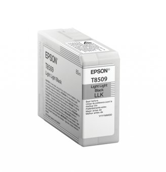 Epson T8509 - 80 ml - noir clair - original - cartouche d'encre - pour SureColor P800, P800 Designer Edition, SC-P800 