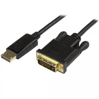 StarTech.com Câble adaptateur DisplayPort vers DVI-D de 91 cm - Convertisseur DP vers DVI - M/M - 1920x1200 / 1080p - Noir - Câble d'écran - DisplayPort (M) pour DVI-D (M) - 91.4 cm - noir - pour P/N: DK30CH2DEP, DK30CH2DEPUE 