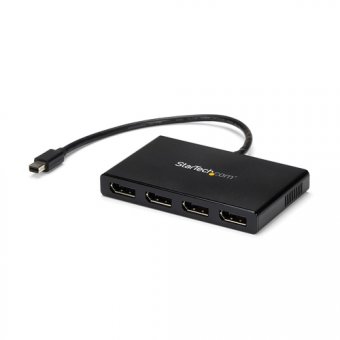 StarTech.com Splitter multi-écrans Mini DisplayPort vers 4x DisplayPort - Hub MST à 4 ports - Répartiteur Mini DP 1.2 vers 4x DP - Répartiteur video - 4 x DisplayPort - de bureau 