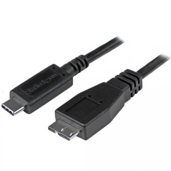 StarTech.com Câble USB-C vers Micro-B de 1 m - Cordon USB C vers Micro B - USB 3.1 - M/M - Noir - Câble USB - USB-C (M) pour Micro-USB de type B (M) - USB 3.1 - 1 m - noir - pour P/N: HB31C2A2CB, PEXUSB311AC3, PEXUSB312A1C1H, PEXUSB312A2C2V, PEXUSB312C3, 