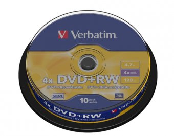 DVD+RW/4.7GB 4xspd Spdl 10pk 