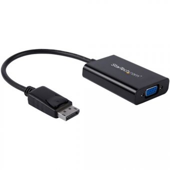 StarTech DisplayPort to VGA Adapter with Audio - 1920x1200 - DP to VGA Converter for Your VGA Monitor or Display (DP2VGAA) - Adaptateur DisplayPort / VGA - DisplayPort (M) pour HD-15 (VGA), jack mini, Micro-USB de type B (alimentation uniquement) (F) - Di 