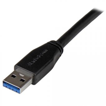 StarTech Câble USB 3.0 actif USB-A vers USB-B de 10 m - Cordon USB A vers B - USB 3.1 Gen 1 (5 Gb/s) - M/M - Noir - Câble USB - USB Type B (M) pour USB type A (M) - USB 3.0 - 10 m - moulé - noir 