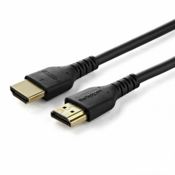 StarTech.com Câble HDMI 2.0 de 1,5 m avec Ethernet Premium, 4K 60Hz, M/M - Premium High speed - câble HDMI avec Ethernet - HDMI mâle pour HDMI mâle - 1.5 m - blindé - noir - passif, support 4K60Hz (4096 x 2160), robuste, prise en charge HDR 