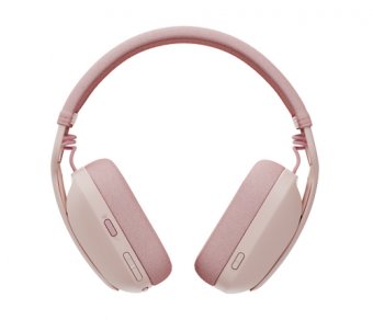 Logitech Zone Vibe Wireless - Micro-casque - circum-aural - Bluetooth - sans fil - USB-C via un adaptateur Bluetooth - rose - Certifié pour Microsoft Teams 