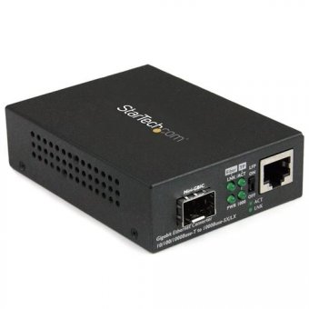 Fiber Media Converter with Open SFP Slot 