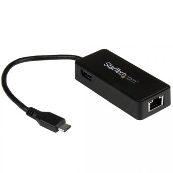 Startech Adaptateur réseau USB-C vers RJ45 Gigabit Ethernet - USB 3.1 - Adaptateur réseau - USB-C - Gigabit Ethernet + USB 3.1 Gen 2 - noir 