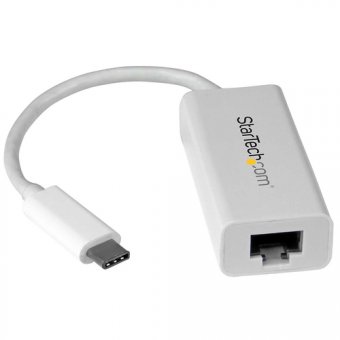Startech Adaptateur USB C vers Gigabit Ethernet - Compatible Thunderbolt 3 - Support du pilote natif pour MacBook Windows et Chrome OS - Adaptateur réseau - USB-C - Gigabit Ethernet - blanc 