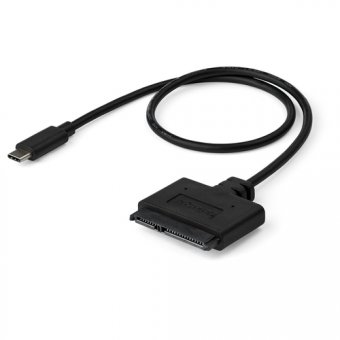 Startech Adaptateur USB 3.1 (10 Gb/s) pour disque dur SATA III de 2,5" avec USB-C et UASP (USB31CSAT3CB) - Contrôleur de stockage - 2.5", 3.5" - SATA 6Gb/s - USB 3.1 (Gen 2) - noir 