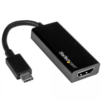 StarTech.com USB C to HDMI Adapter - USB 3.1 Type C Converter - 4K 30Hz UHD - Adaptateur vidéo - 24 pin USB-C mâle pour HDMI femelle - 14.7 cm - noir - support 4K30Hz (3840 x 2160) - pour P/N: BNDTB10GI, BNDTB210GSFP, BNDTB410GSFP, BNDTB4M2E1, BNDTBUSB314 