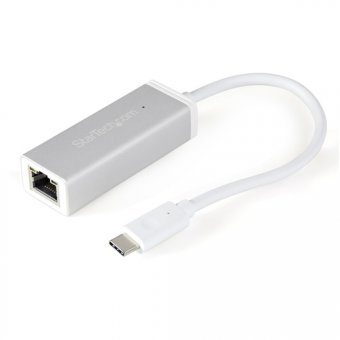 Startech Adaptateur réseau USB-C vers RJ45 Gigabit Ethernet - Argent - Adaptateur réseau - USB-C - Gigabit Ethernet - argent 