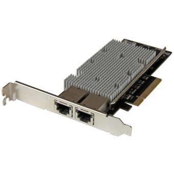 Startech Carte réseau PCI Express à 2 ports 10GBase-T Ethernet avec chipset Intel X540 - Adaptateur NIC PCIe GbE - Adaptateur réseau - PCIe 2.0 x8 profil bas - 10Gb Ethernet x 2 - noir - pour P/N: BNDTB10GI, BNDTB210GSFP, BNDTB310GNDP, BNDTB410GSFP, BNDTB 