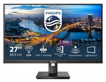 Philips 276B1 - Écran LED - 27" - 2560 x 1440 QHD @ 75 Hz - IPS - 350 cd/m² - 1000:1 - 4 ms - 2xHDMI, DisplayPort, USB-C - haut-parleurs - texture noire 