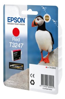 Epson T3247 - 14 ml - rouge - original - cartouche d'encre - pour SureColor P400, SC-P400 