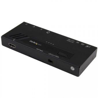 StarTech.com Switch vidéo HDMI automatique à 4 ports - Commutateur HDMI 4x1 avec commutation rapide et détection automatique - 4K - Commutateur vidéo/audio - 4 x HDMI - de bureau 