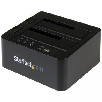 StarTech.com Duplicateur de Disques Durs Autonome, Cloneur à 2 Baies - Duplicateur de disque dur - 2 Baies (SATA-300) - pour P/N: TBLT3MM1MA, TBLT3MM2M, TBLT3MM2MA 