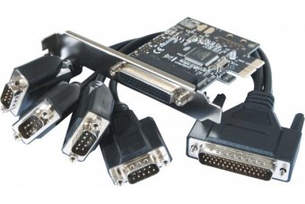 Carte PCI-Express 1X - 4 ports série RS232 Std & Low Profile 