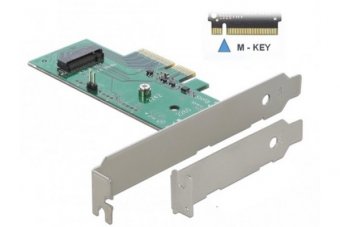 Adaptateur PCI Express pour 1 SSD M2 NVMe (mode PCIe) 