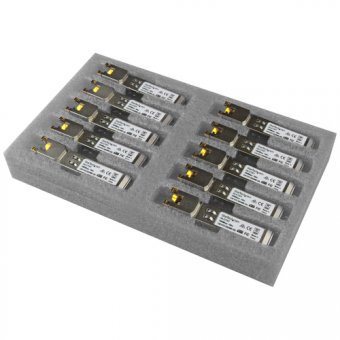 Startech Paquet de 10 modules de transceiver SFP Gigabit RJ45 en cuivre - Compatible Cisco GLC-T - Mini-GBIC en vrac - 1000Base-T - Module transmetteur SFP (mini-GBIC) (équivalent à : Cisco GLC-T) - 1GbE - 1000Base-T - RJ-45 - jusqu'à 100 m (pack de 10) 