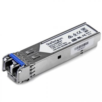 Startech Module transceiver SFP Mini-GBIC fibre optique monomode LC Gigabit DDM, compatible Cisco - Émetteur-récepteur SFP 1310nm 20km - Module transmetteur SFP (mini-GBIC) (équivalent à : Cisco GLC-LH-SMD) - 1GbE - 1000Base-LX, 1000Base-LH - LC - jusqu'à 