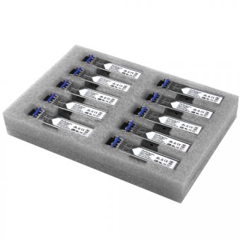 StarTech.com Paquet de 10 modules de transceiver SFP à fibre optique Gigabit - Compatible Cisco GLC-LH-SMD - Monomode / Multimode LC - Module transmetteur SFP (mini-GBIC) (équivalent à : Cisco GLC-LH-SMD) - 1GbE - 1000Base-LX, 1000Base-LH - LC - jusqu'à 1 