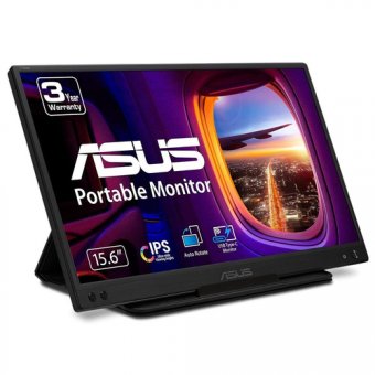 ASUS ZenScreen MB166C - Écran LED - 15.6" (16" visualisable) - portable - 1920 x 1080 Full HD (1080p) @ 60 Hz - IPS - 250 cd/m² - 800:1 - 5 ms - USB-C 