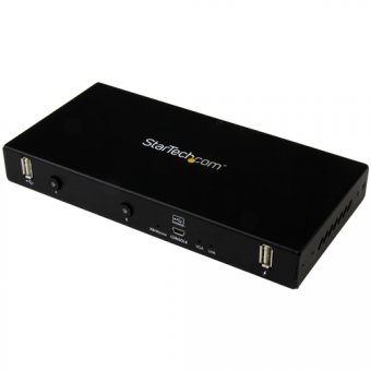 StarTech.com Adaptateur console KVM à 2 ports - Ordinateur portable vers serveur - Adaptateur crash cart à montage en rack - Commutateur KVM - 2 x KVM port(s) - 1 utilisateur local - de bureau - pour P/N: SVA5N3NEUA 