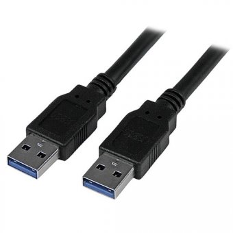 StarTech.com Câble USB 3.0 A vers A de 3 m - Cordon USB-A vers USB-A - USB 3.1 Gen 1 (5 Gb/s) - M/M - Noir - Câble USB - USB type A (M) pour USB type A (M) - USB 3.0 - 3 m - moulé - noir - pour P/N: HB30C1A1CPD, HB30C3A1CFBW, HB30C3A1CST, HB30C5A2CSC, HB3 