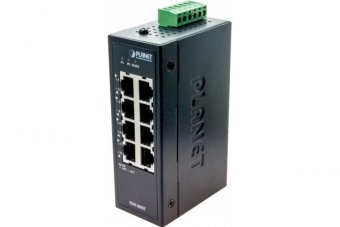 Planet ISW-800T switch indust. 8P 10/100 compact -40/+75° 