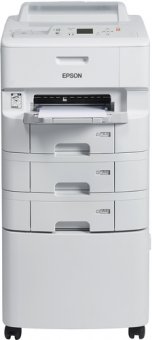 Epson WorkForce Pro WF-6090D2TWC - Imprimante - couleur - Recto-verso - jet d'encre - A4/Legal - 4 800 x 1 200 ppp - jusqu'à 24 ppm (mono)/jusqu'à 24 ppm (couleur) - capacité : 1580 feuilles - USB 2.0, Gigabit LAN, Wi-Fi(n), NFC 