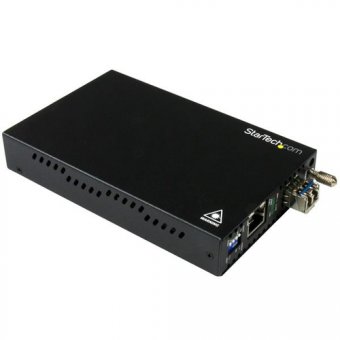GbE Fiber Media Converter - SM LC 20 km 
