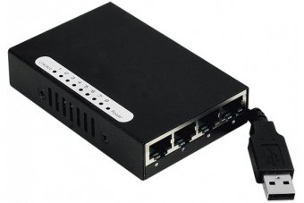 DEXLAN Mini Switch réseau 8 ports 10/100 alimentable par USB 