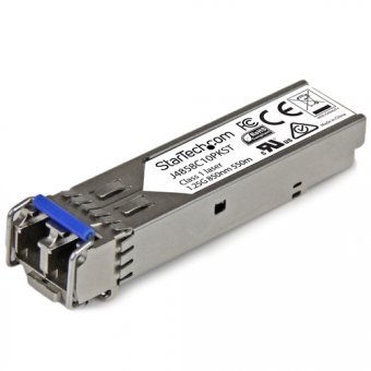 StarTech.com Paquet de 10 modules de transceiver SFP+ à fibre optique GbE - Compatible HP J4859C - Monomode / Multimode LC - 10 km / 550 m - Module transmetteur SFP (mini-GBIC) (équivalent à : HP J4859C) - 1GbE - 1000Base-LX - LC - jusqu'à 10 km - 1310 nm 
