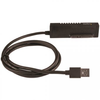 StarTech.com Câble adaptateur USB 3.1 (10 Gb/s) pour disques durs / SSD SATA III 6 Gb/s de 2,5" et 3,5" - Adaptateur USB 3.1 vers HDD SATA - Contrôleur de stockage - 2.5", 3.5" - SATA 6Gb/s - USB 3.1 (Gen 2) - noir 