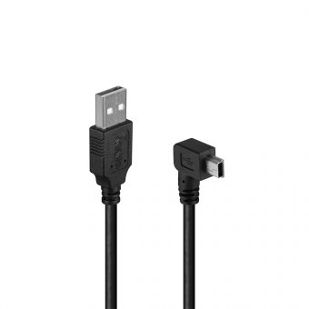 Lindy Câble USB 2.0 type A / mini-B coudé, 0.5m 