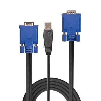 Lindy Câble KVM VGA et USB Combo, 3m 