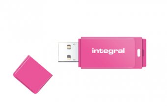 Integral Neon - Clé USB - 16 Go - USB 2.0 - rose 