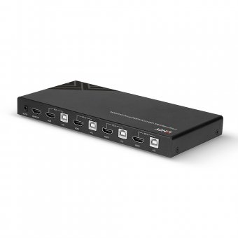Lindy Switch KVM HDMI 4K60, USB 2.0 & Audio, 4 ports 