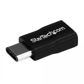 StarTech.com Adaptateur USB 2.0 USB-C vers Micro USB - M/F - Convertisseur USB Type-C pour Nokia N1, Nexus 6P/5X et plus - Adaptateur USB - USB-C (M) pour Micro-USB de type B (F) - USB 2.0 - noir 
