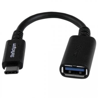 StarTech.com Adaptateur USB 3.0 USB-C vers USB-A - Convertisseur USB Type-C vers USB Type-A - M/F - Adaptateur USB - USB-C (M) pour USB type A (F) - USB 3.0 - 15.2 cm - noir - pour P/N: DK31C3HDPD, DK31C3HDPDUE, DKM30CHDPD, DKM30CHDPDUE, PEXUSB312A1C1H, P 