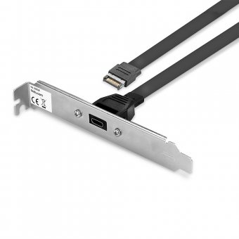 Lindy Equerre de slot un port USB 3.1 Gen 2 Type C 