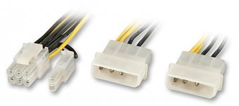 Lindy Câble adaptateur interne graphique SLI pour cartes PCIe avec prise 6pins ou 8pins 