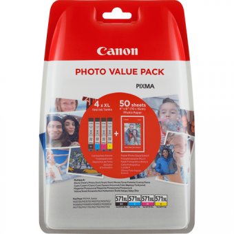 PVP/CLI-571XL+PP-201 CMYK 50sh BLIST 