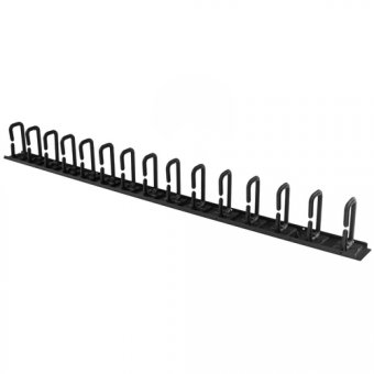 StarTech.com Panneau de gestion de câbles 0U de 91 cm pour rack - Guide-câbles avec anneaux - Organisateur pour câbles (CMVER20UD) - Kit de gestion des câbles à anneaux en D - 91.4 cm - noir - 20U - pour P/N: RK2537BKM, RK4242BK24, RK4242BK30 