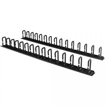 StarTech.com Panneau de gestion de câbles 0U de 1,8 m pour rack - Guide-câbles avec anneaux - Organisateur pour câbles (CMVER40UD) - Kit de gestion des câbles à anneaux en D - 1.83 m - noir - 40U - pour P/N: RK2537BKM, RK4242BK24, RK4242BK30 